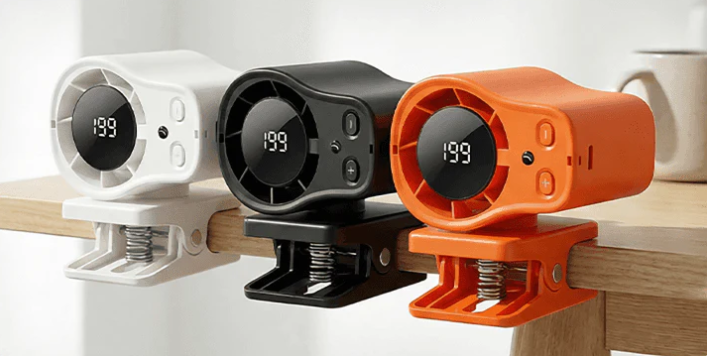 ❄️ Portable Turbo Fan – 199-Speed Powerful Cooling with LED Display
