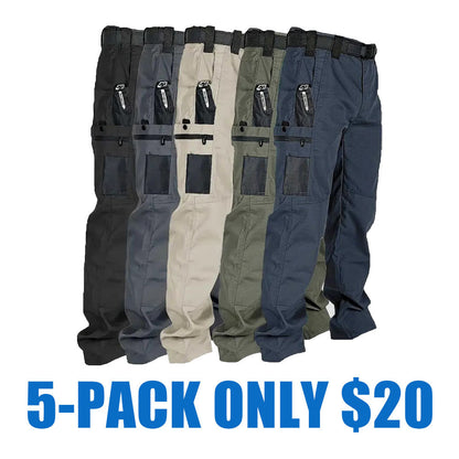 💝💝Men's Tactical Work Pants with Multi-Pocket Zipper Design