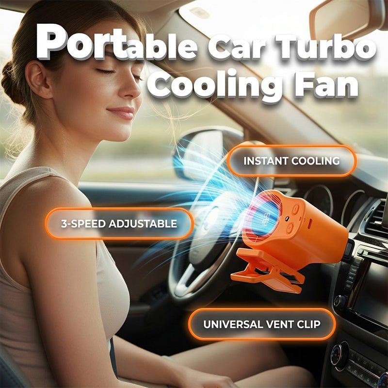 ❄️ Portable Turbo Fan – 199-Speed Powerful Cooling with LED Display