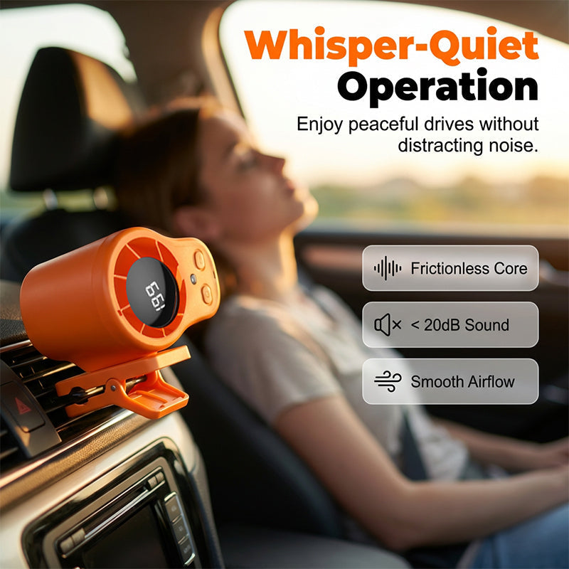 ❄️ Portable Turbo Fan – 199-Speed Powerful Cooling with LED Display