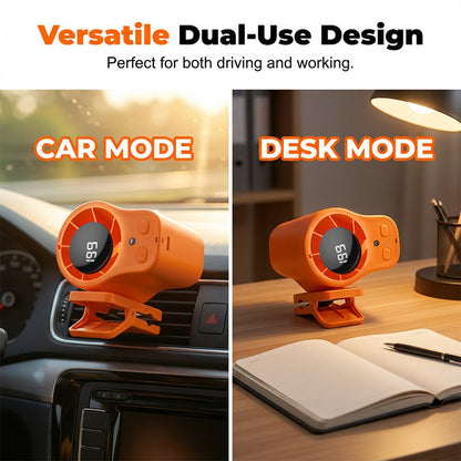 ❄️ Portable Turbo Fan – 199-Speed Powerful Cooling with LED Display