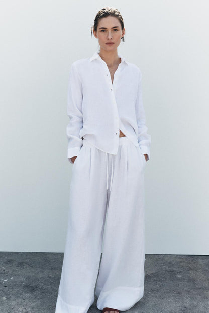 💝💝Last day 50%OFF🔥100% LINEN PALAZZO SET(Buy 2 Free Shipping)