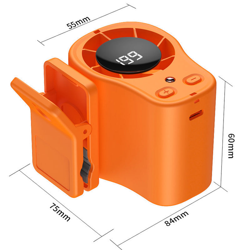 ❄️ Portable Turbo Fan – 199-Speed Powerful Cooling with LED Display