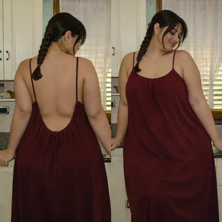 Women's Backless Cami Maxi Dress