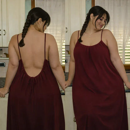 Women's Backless Cami Maxi Dress
