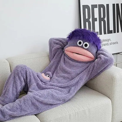 Cozy Wearable Blanket Hoodie – Funny Plush Loungewear for Adults