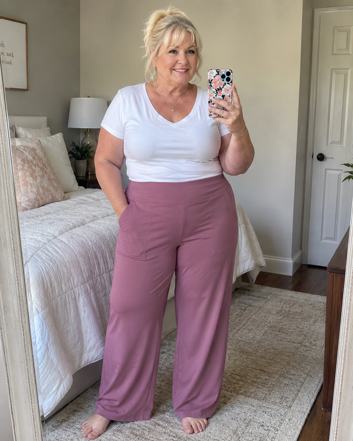 💝💝Women's wide leg pants with pockets