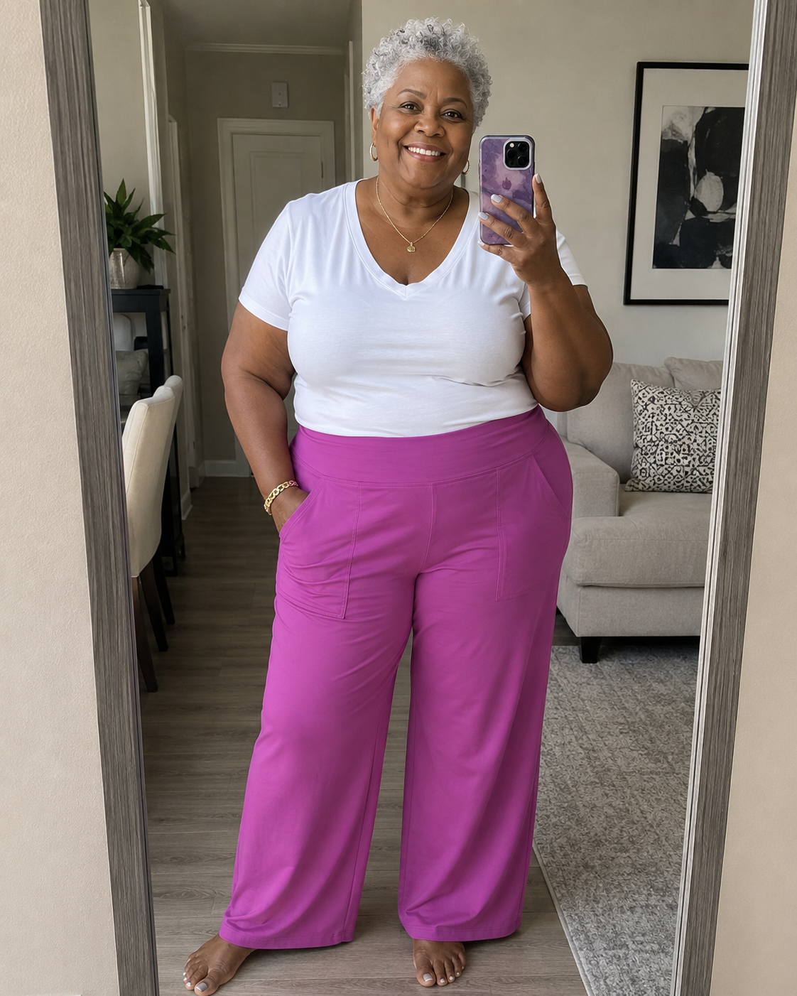 💝💝Women's wide leg pants with pockets