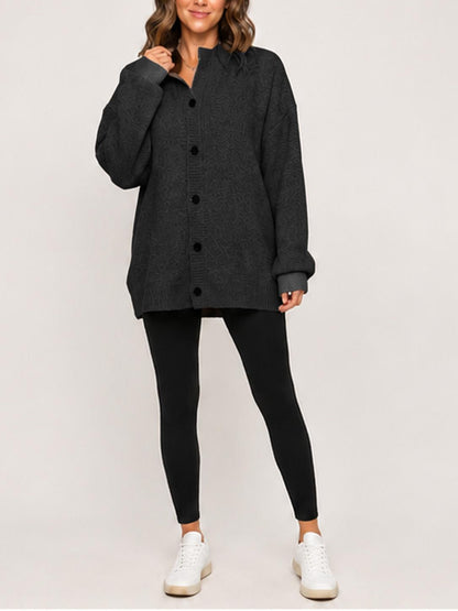 💝💝Women Oversized Button Front Knit Cardigan