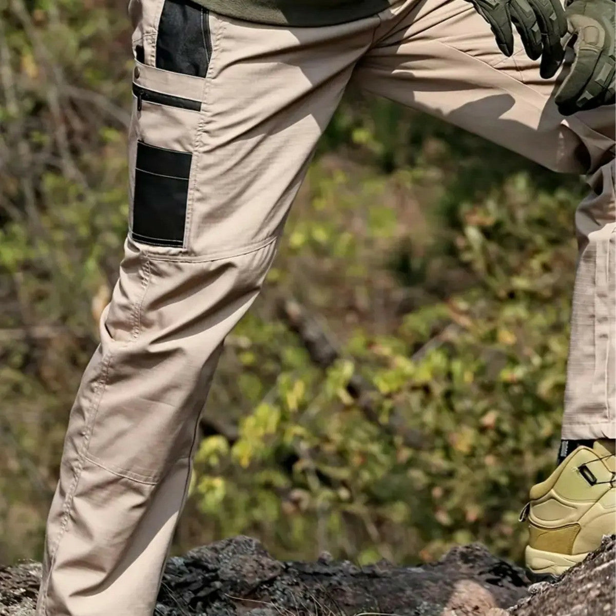 💝💝Men's Tactical Work Pants with Multi-Pocket Zipper Design