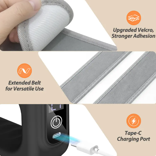 Portable Wearable Massage Device with Adjustable Strap