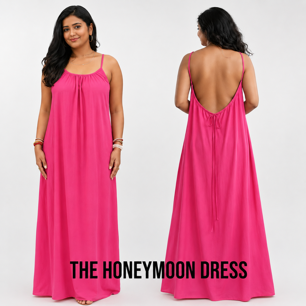 Women's Backless Cami Maxi Dress