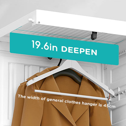 🏠Portable Wardrobe Closet With Transparent Doors（🎁Special Sale—Free Shipping）