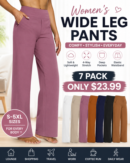 💝💝Women's wide leg pants with pockets