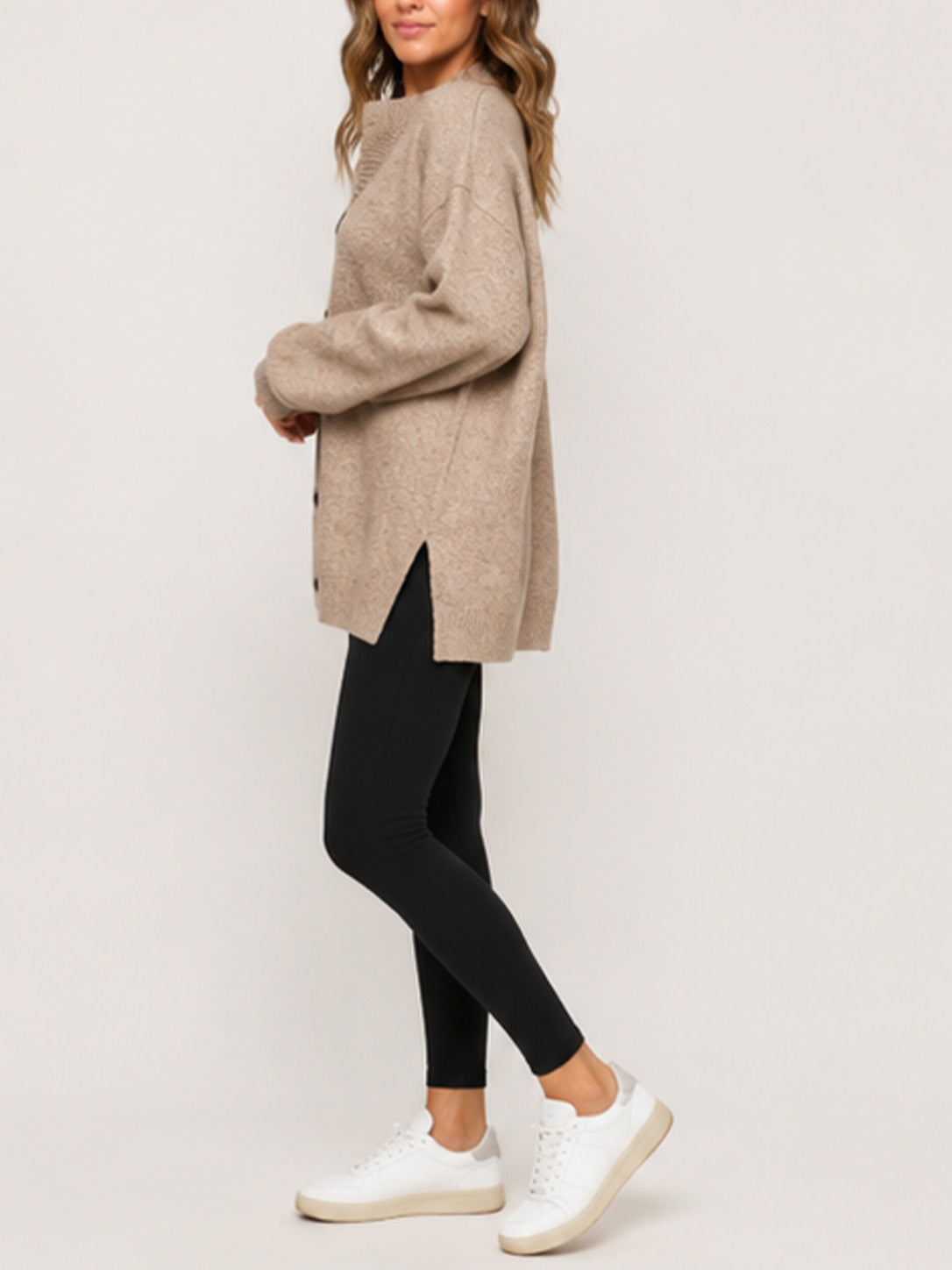 💝💝Women Oversized Button Front Knit Cardigan