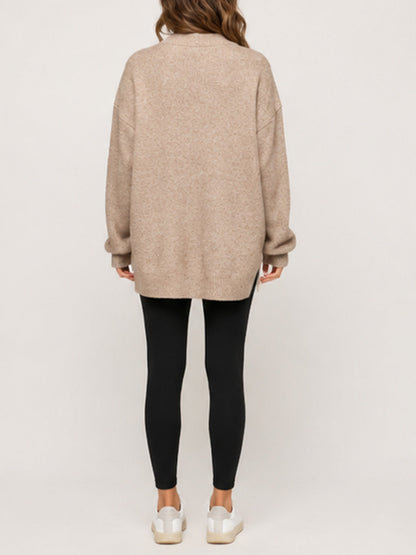 💝💝Women Oversized Button Front Knit Cardigan