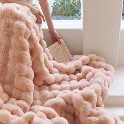 Luxury Double-Sided Fluffy Blanket – Ultra Soft Cozy Throw for Bed & Sofa