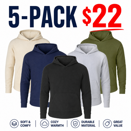 💝💝Men's Multi Waffle Knit Pullover Hoodie