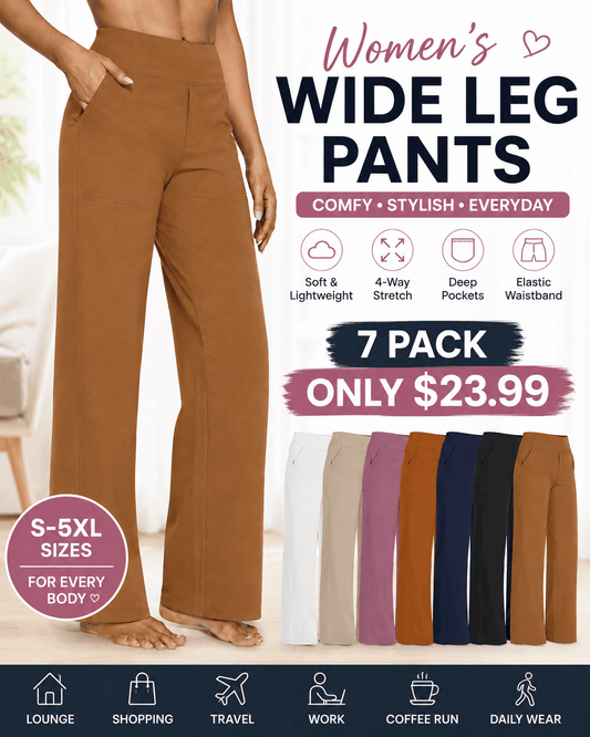 💝💝Women's wide leg pants with pockets