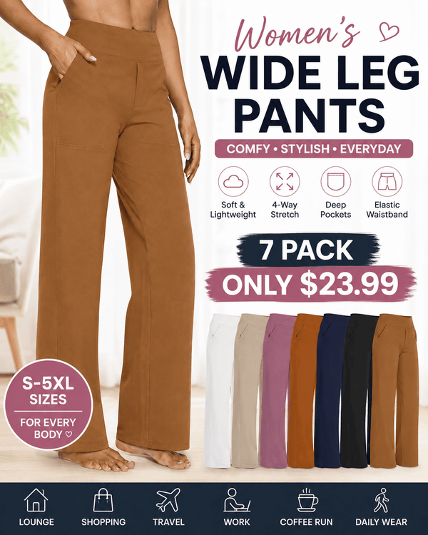 💝💝Women's wide leg pants with pockets