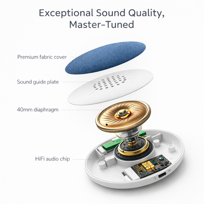 Bluetooth Pillow Speaker – Private Sleep Audio Without Earbuds