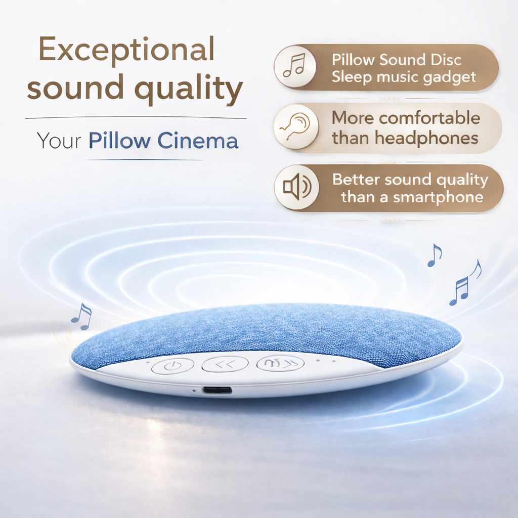 Bluetooth Pillow Speaker – Private Sleep Audio Without Earbuds