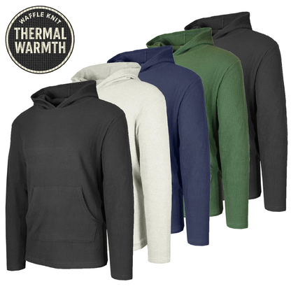 💝💝Men's Multi Waffle Knit Pullover Hoodie