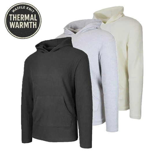 💝💝Men's Multi Waffle Knit Pullover Hoodie