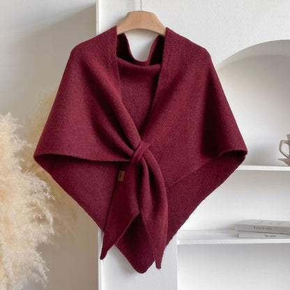 💝💝Women's Trendy Solid Knitted Shawl, Casual Soft Comfortable Scarf for Daily Wear, Fashion Accessories for Women & Girls