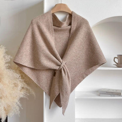 💝💝Women's Trendy Solid Knitted Shawl, Casual Soft Comfortable Scarf for Daily Wear, Fashion Accessories for Women & Girls