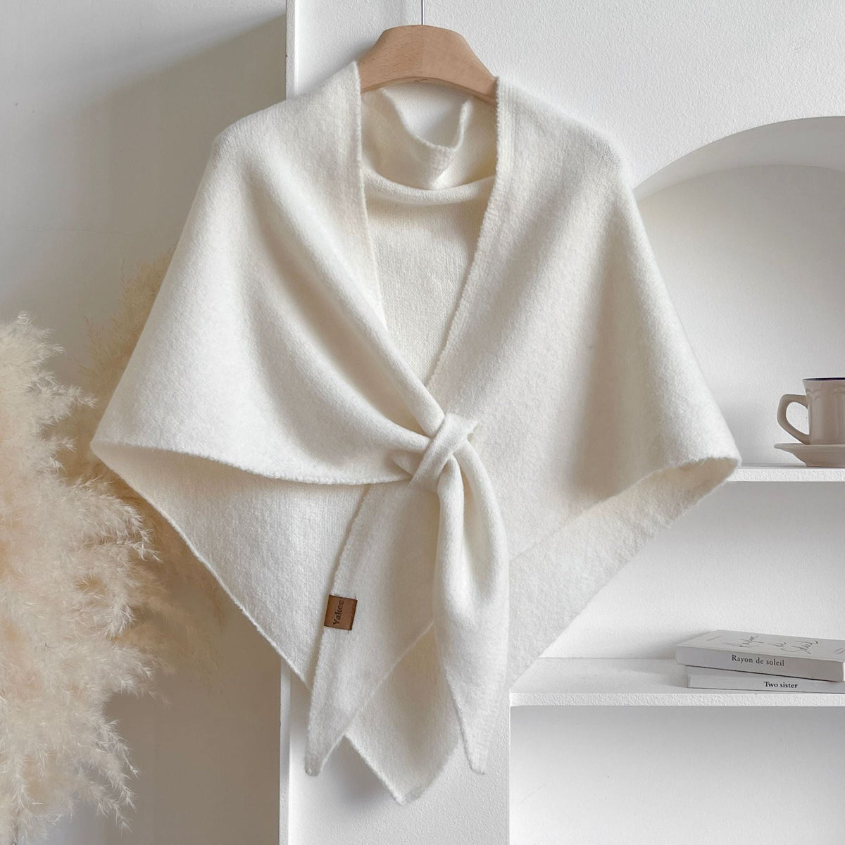 💝💝Women's Trendy Solid Knitted Shawl, Casual Soft Comfortable Scarf for Daily Wear, Fashion Accessories for Women & Girls