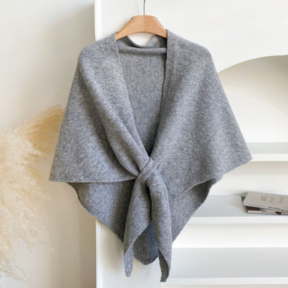 💝💝Women's Trendy Solid Knitted Shawl, Casual Soft Comfortable Scarf for Daily Wear, Fashion Accessories for Women & Girls