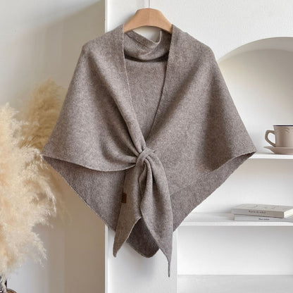 💝💝Women's Trendy Solid Knitted Shawl, Casual Soft Comfortable Scarf for Daily Wear, Fashion Accessories for Women & Girls