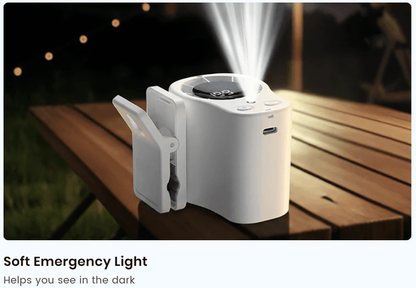 ❄️ Portable Turbo Fan – 199-Speed Powerful Cooling with LED Display