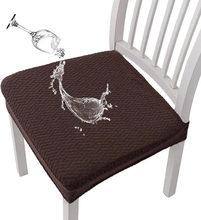 Jacquard Chair Seat Cover – Waterproof, Non-Slip, Machine Washable