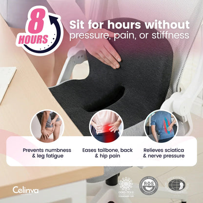 Ergonomic Memory Foam Seat Cushion