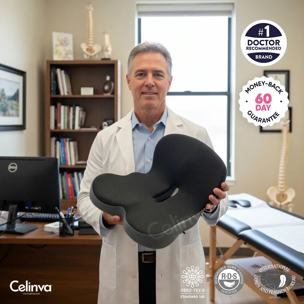 Ergonomic Memory Foam Seat Cushion