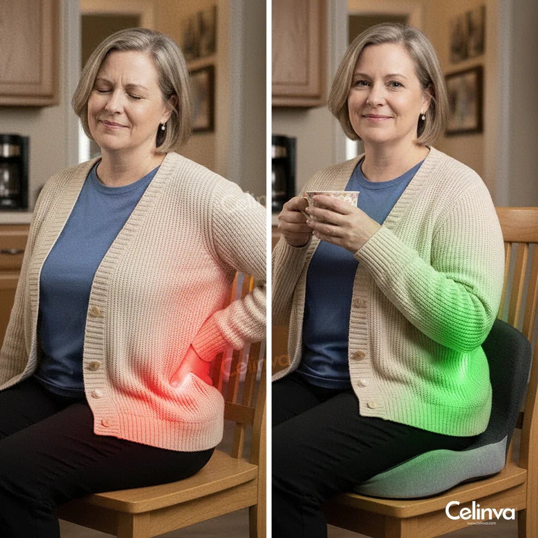 Ergonomic Memory Foam Seat Cushion