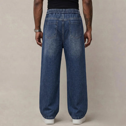 💝💝 BEST SELLER | Men’s Stretch Cotton Loose-Fit Drawstring Jeans