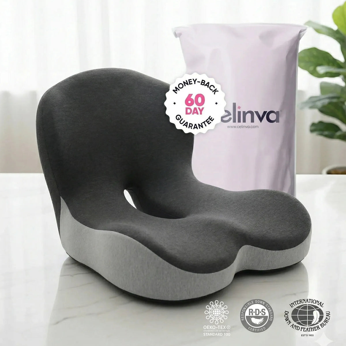 Ergonomic Memory Foam Seat Cushion