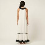Women's Ruffle Trim Maxi Dress