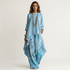 Women's Elegant Two Piece Wide Leg Pants Set