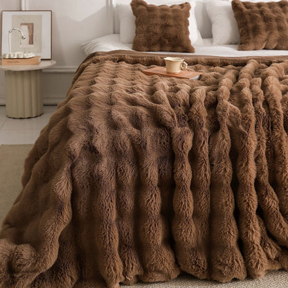 Luxury Double-Sided Fluffy Blanket – Ultra Soft Cozy Throw for Bed & Sofa