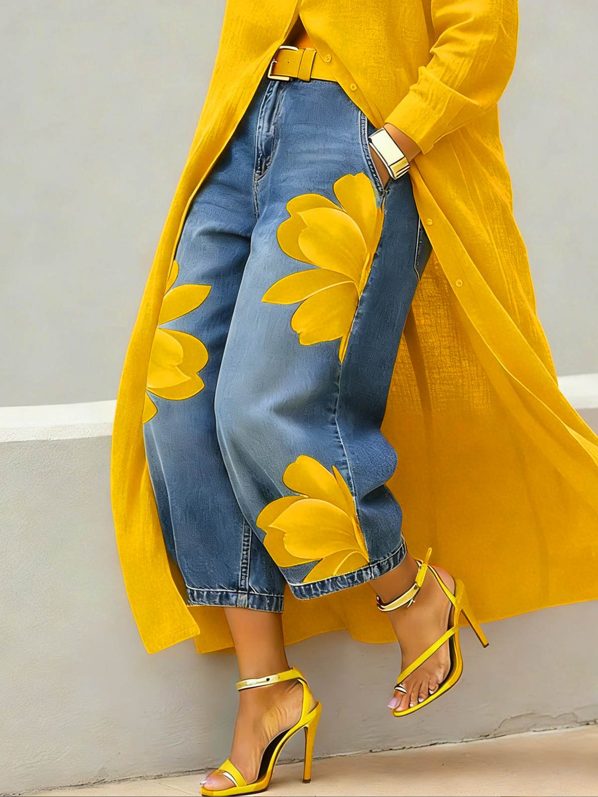 💝💝LAST DAY SAVE 49% ⏰Casual Artistic-print Jeans