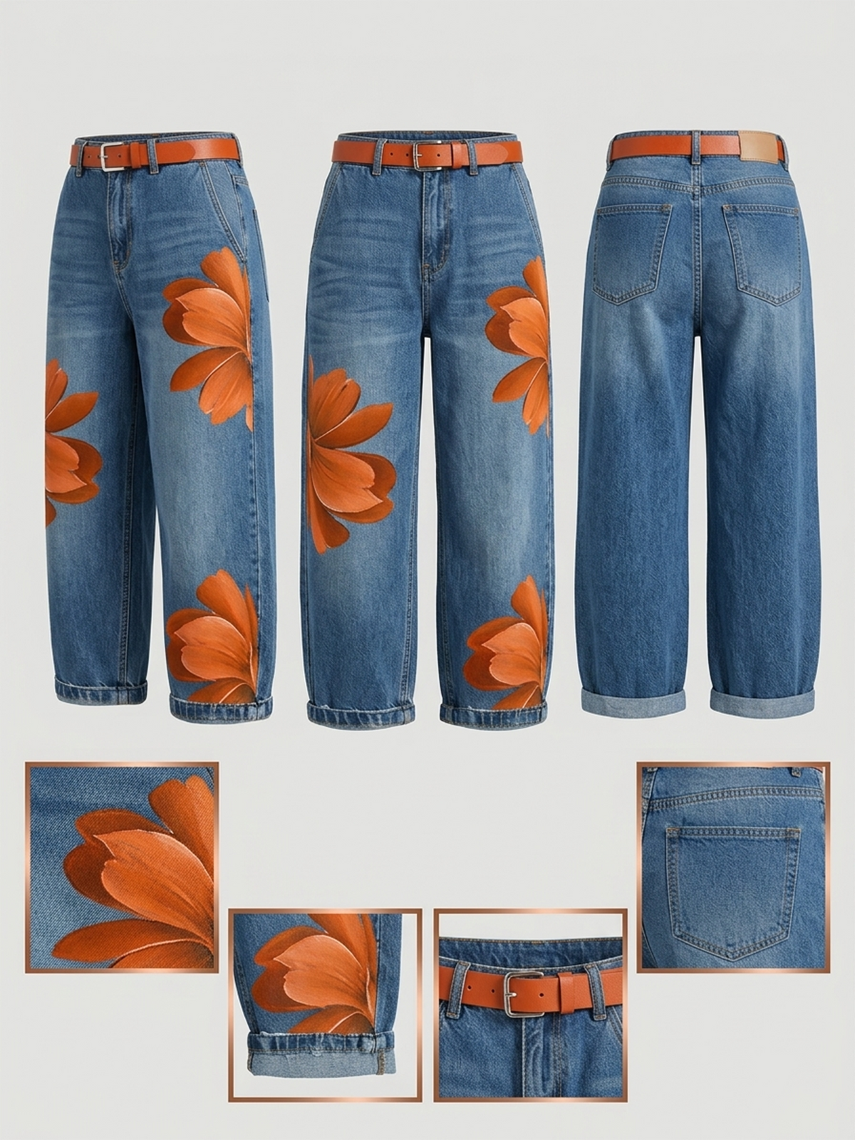 💝💝LAST DAY SAVE 49% ⏰Casual Artistic-print Jeans