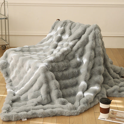 Luxury Double-Sided Fluffy Blanket – Ultra Soft Cozy Throw for Bed & Sofa