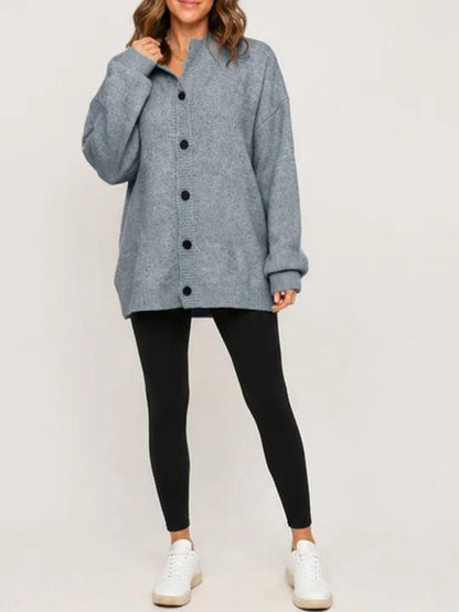 💝💝Women Oversized Button Front Knit Cardigan