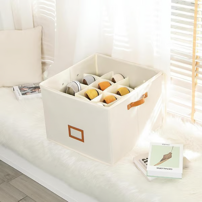 SpaceSaver Shoe Organizer – Multi-Compartment Storage Box