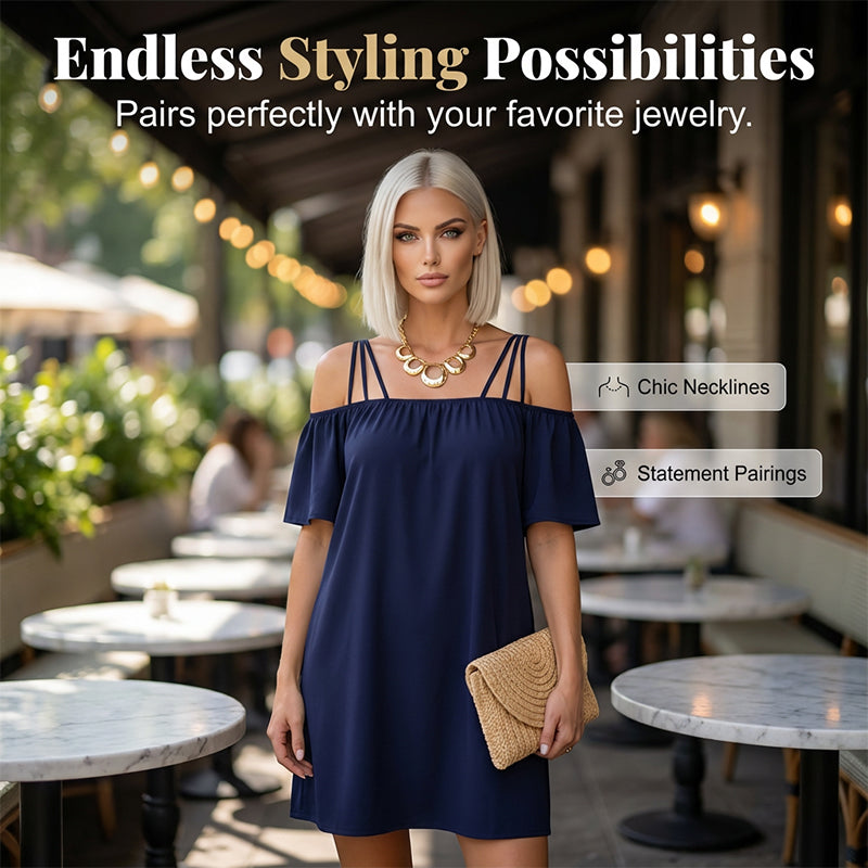 Women's Off Shoulder Casual Mini Dress