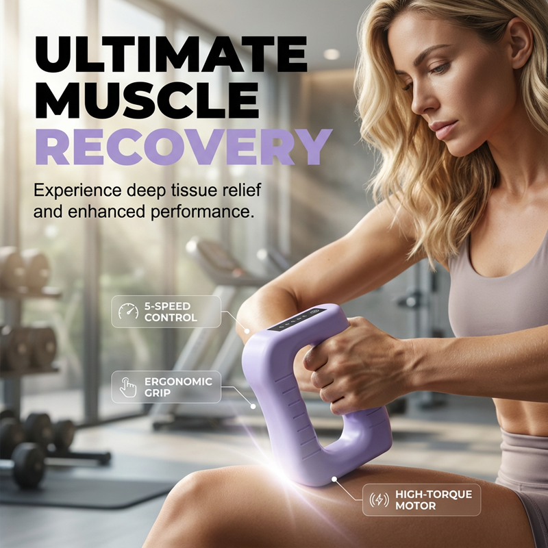 Portable Wearable Massage Device with Adjustable Strap
